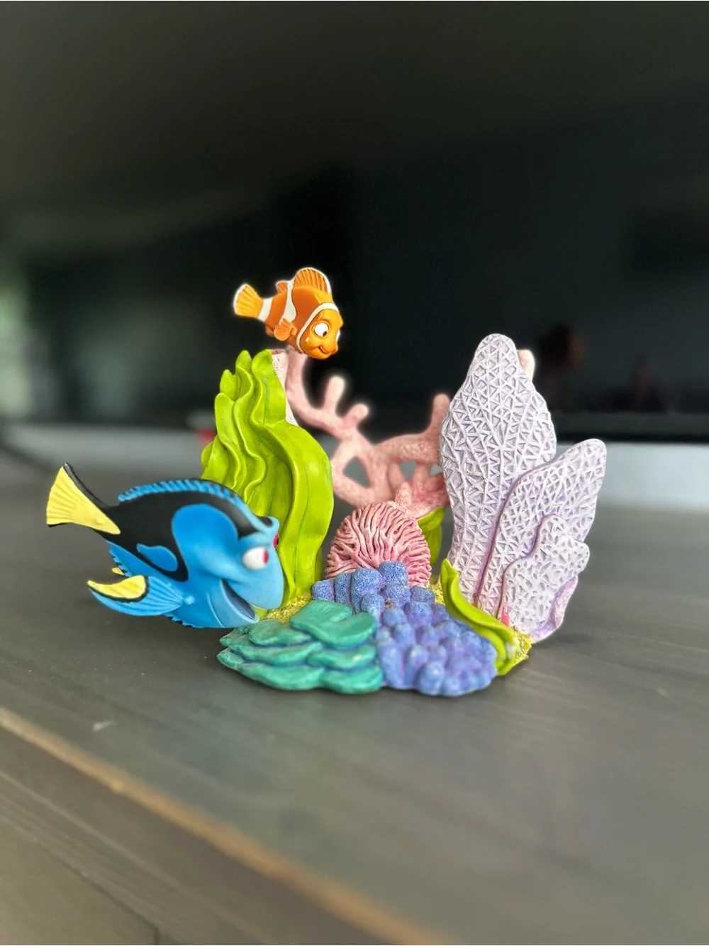 Disney Finding Nemo & Dory Aquarium Reef Ornament in Blue, Orange, Purple, Green